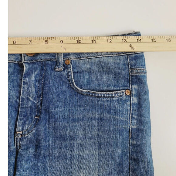 ACNE HEX LENA MID RISE SLIM FIT MEDIUM WASH JEANS, SZ 27x34 - Picture 13 of 16